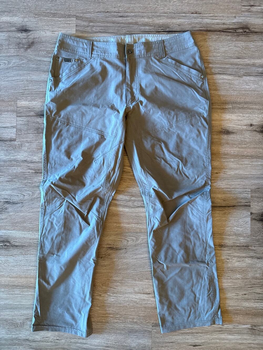 Kuhl Renegade Tan Hiking Pants Stretch Utility Size 36x30